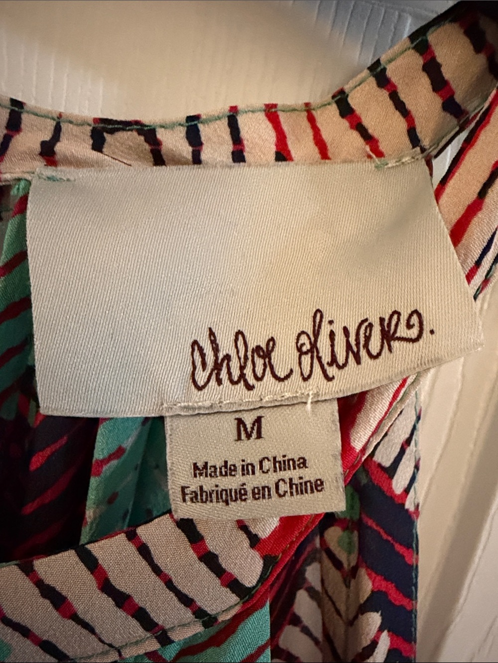 Chloe Oliver Mint Geometric Backless Halter Dress - Picture 2 of 5